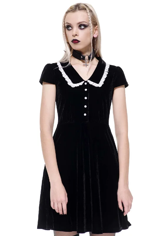 Every Mourning Collar Dress [B]