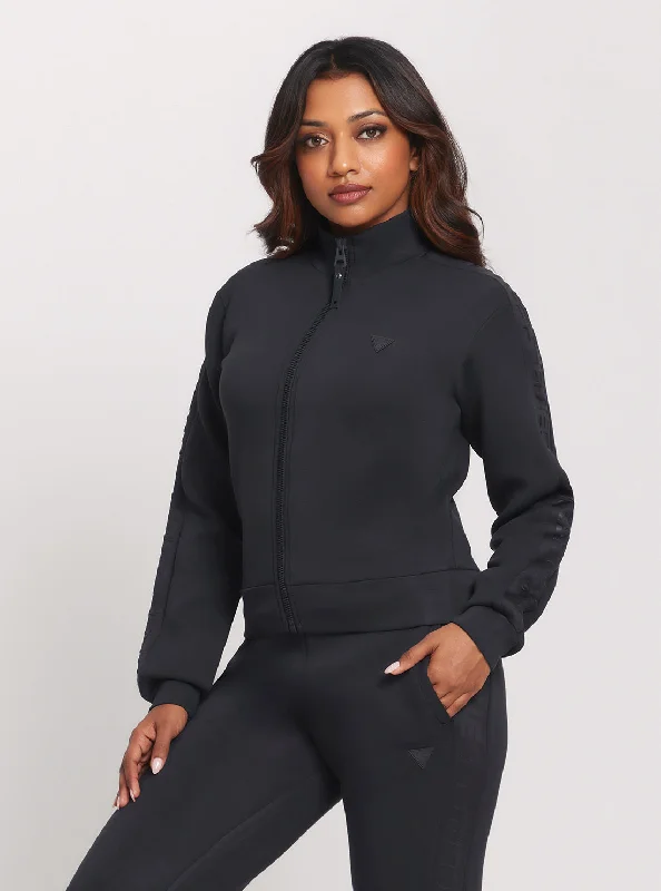 Eco Navy Allie Scuba Zip Active Jacket