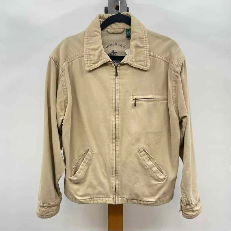 Weekend Women's Size M Beige Solid Jacket