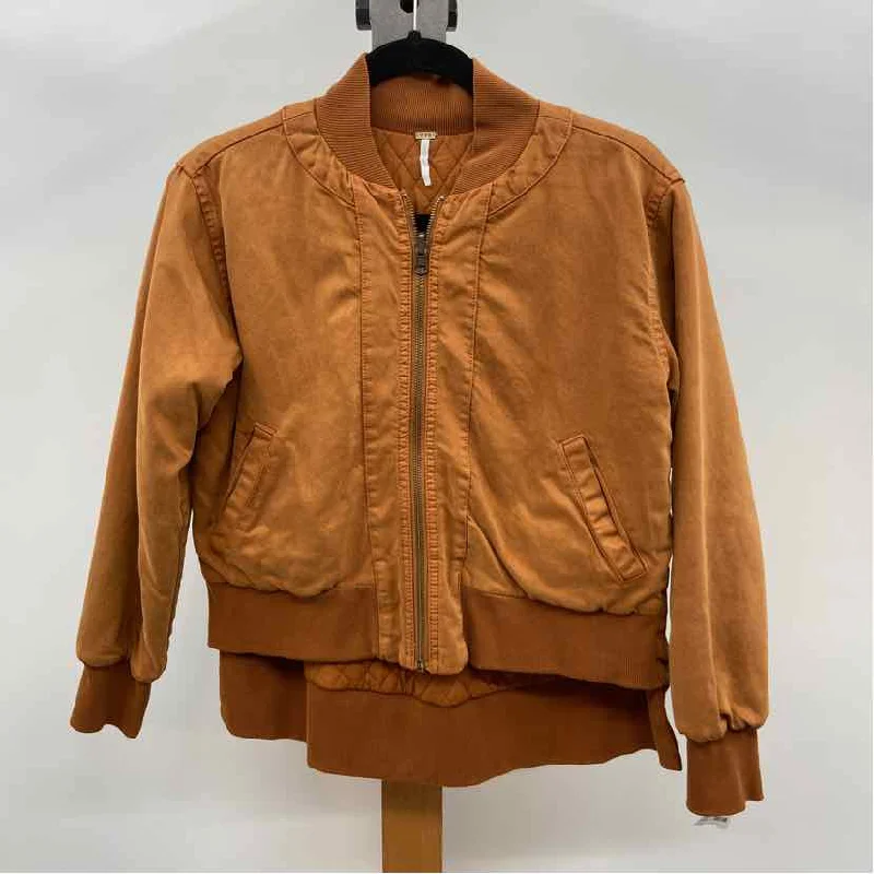 YFB Women's Size XS Orange Solid Jacket