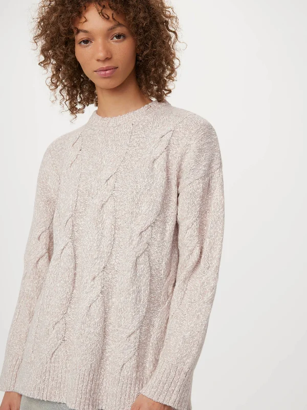 The Cable Knit Sweater in White