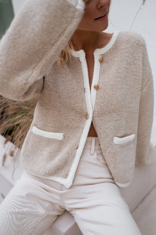 Beige Saja Cardigan