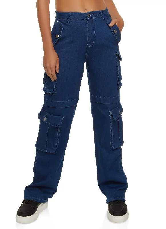 Wide Leg Cargo Jeans