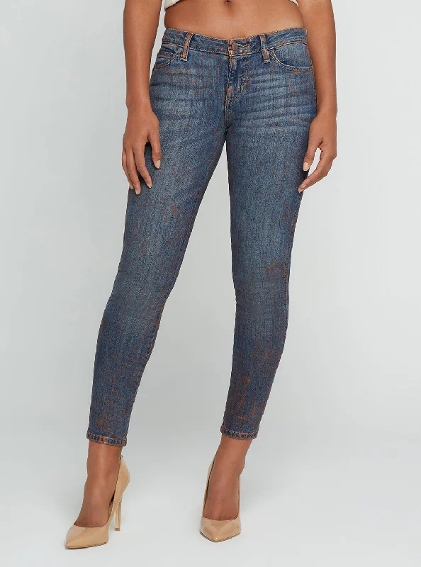 Low-Rise Power Skinny Denim Jeans In Hot Springs Wash