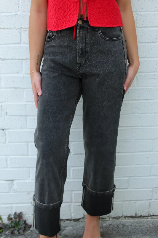 Montana Collection - Bear Paw Cuffed Borrom Denim Pants