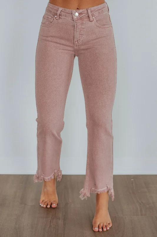 Neona Risen Jeans - Mauve