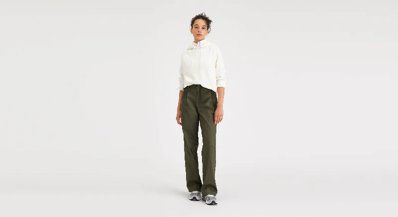 Original Khakis, Pleated, High Wide Fit