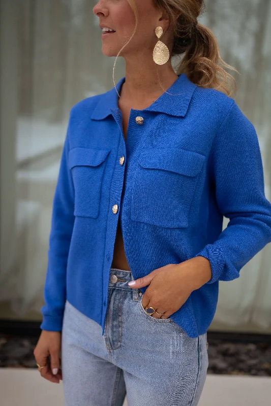 Royal Blue Fika Cardigan