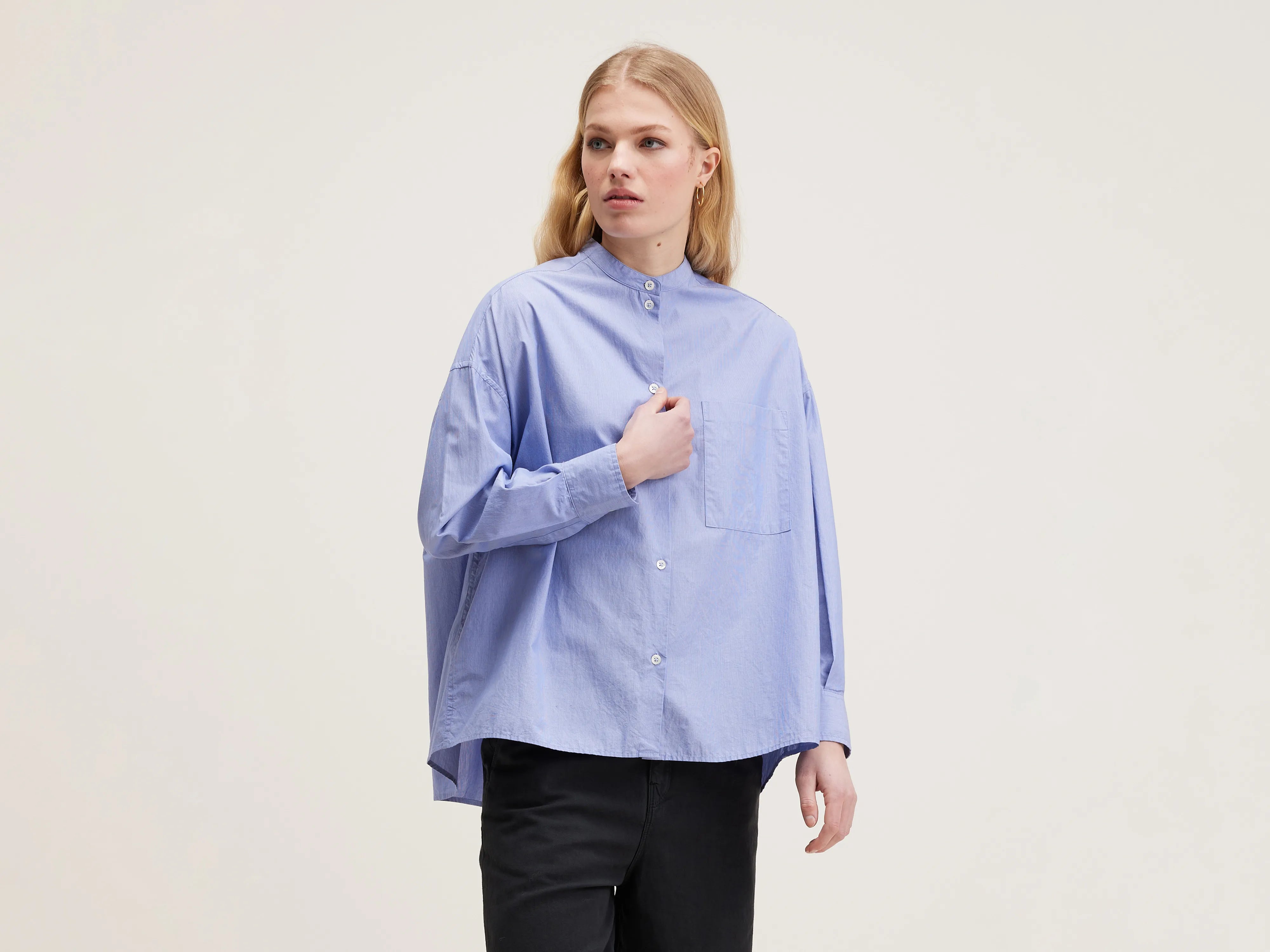 Gorky poplin shirt (242 / W / STRIPE A)