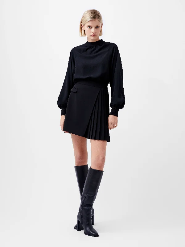 Harrie Suiting Pleated Mini Skirt