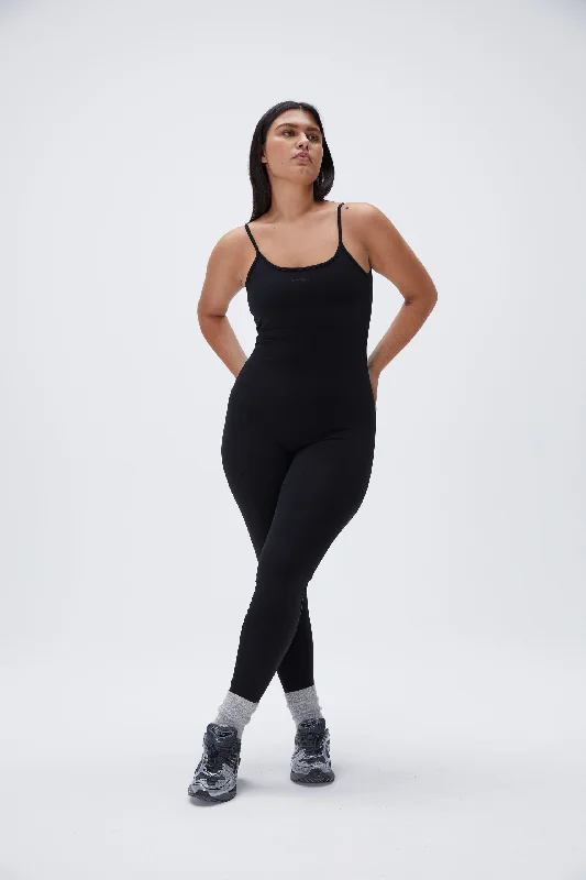 Ultimate Low Cross Back Unitard - Black