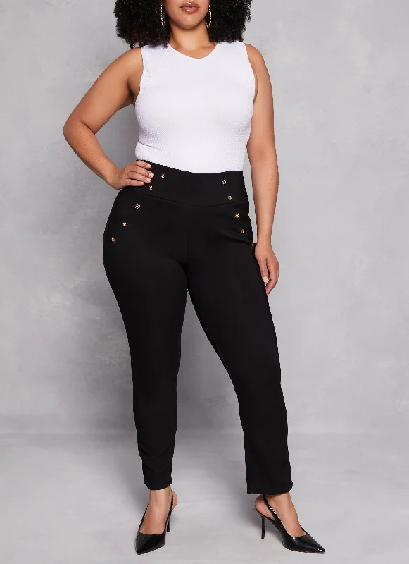 Plus Size Scuba Sailor Pants