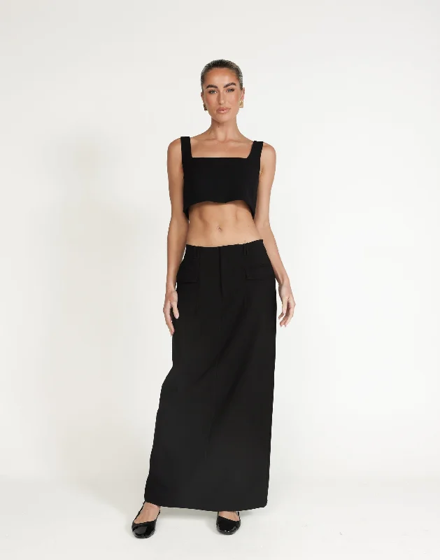 Sherin Maxi Skirt (Black)