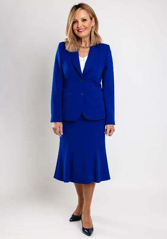 Christina Felix Single Breasted Tailored Blazer, Royal Blue