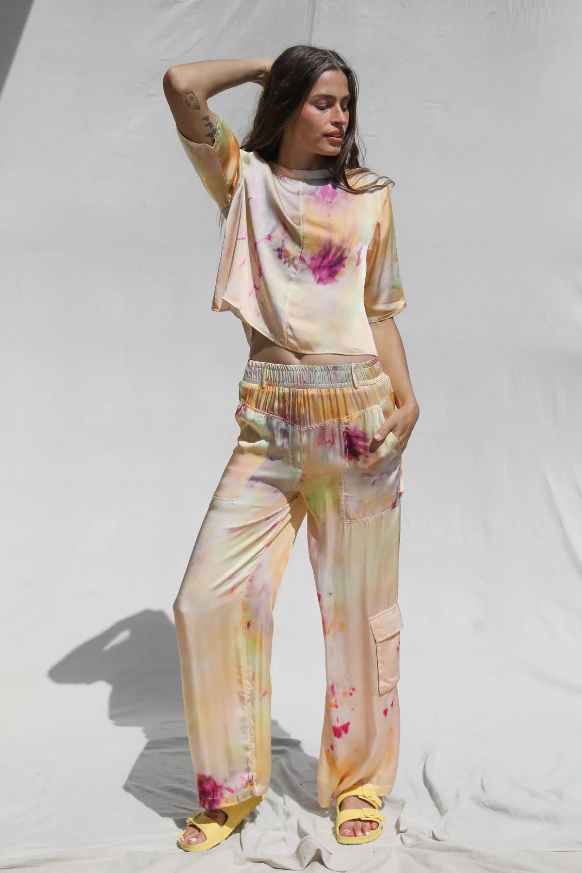 Happy Trails Cargo Pants - Ice Dye Sorbet