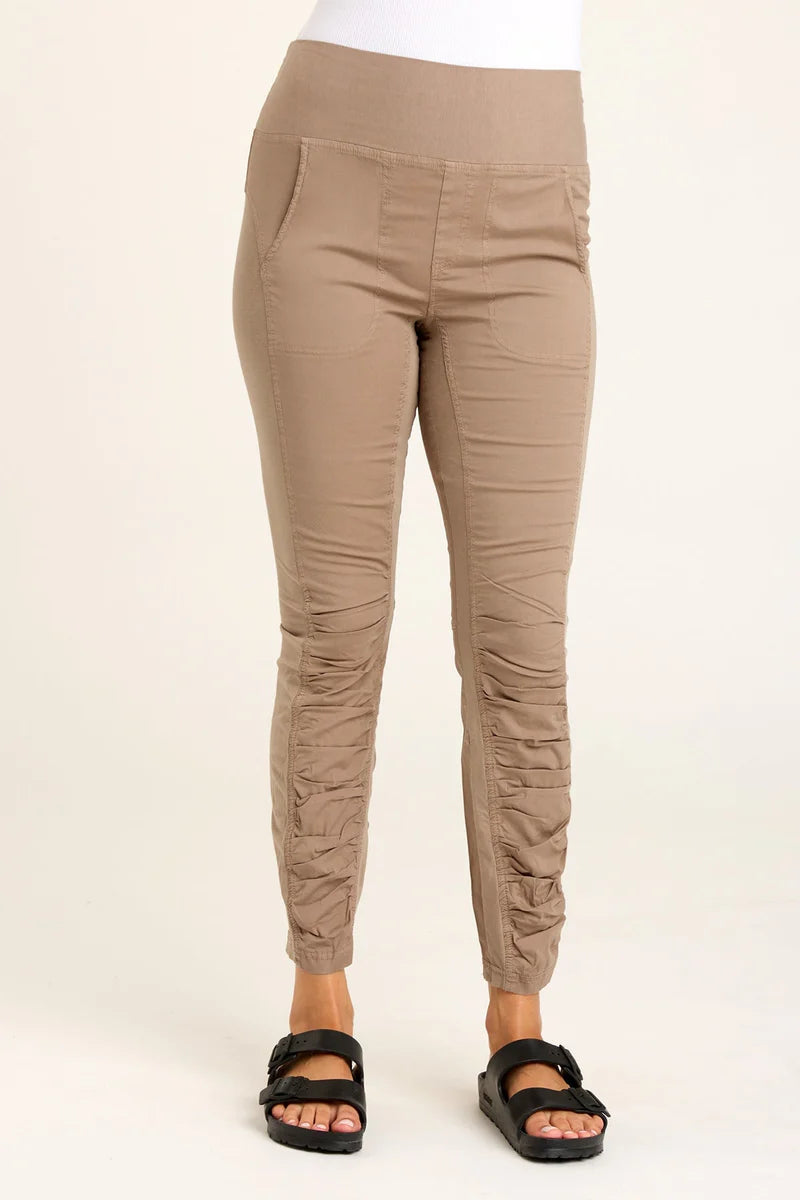 High Waist Penny Legging - Truffle