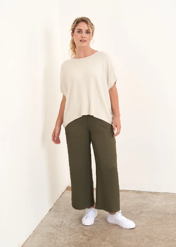 SOPHIE CROPPED WIDE LEG TROUSER